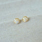 Earrings Marbled Button