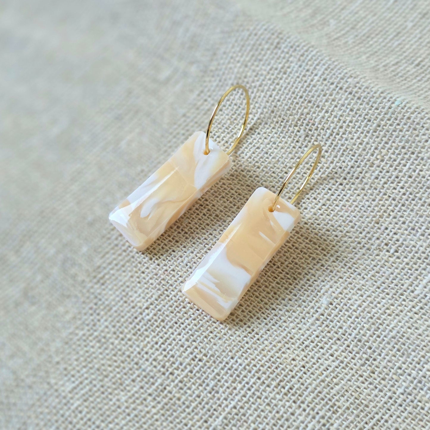 Earrings Wind Marble Bars