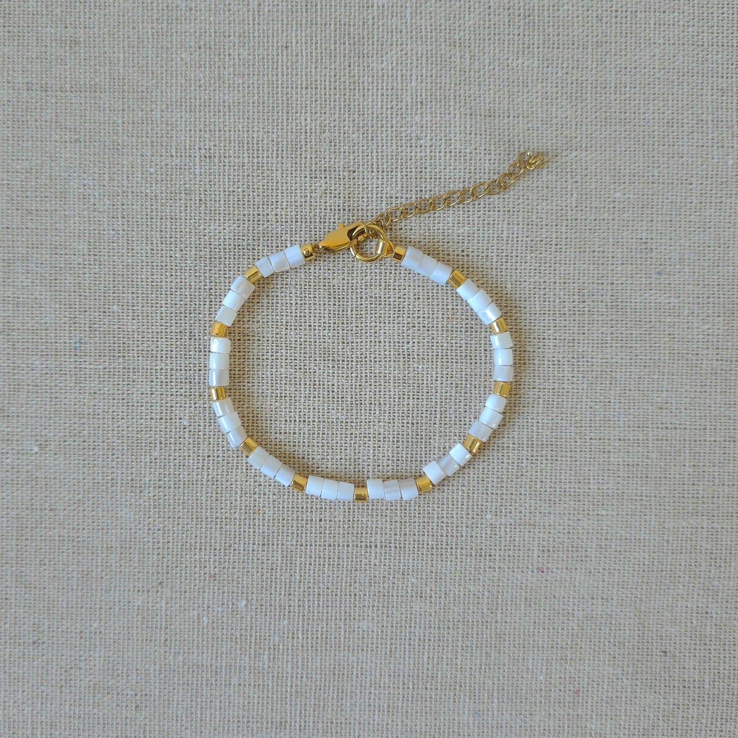 Bracelet Nacre Mosaic Gold
